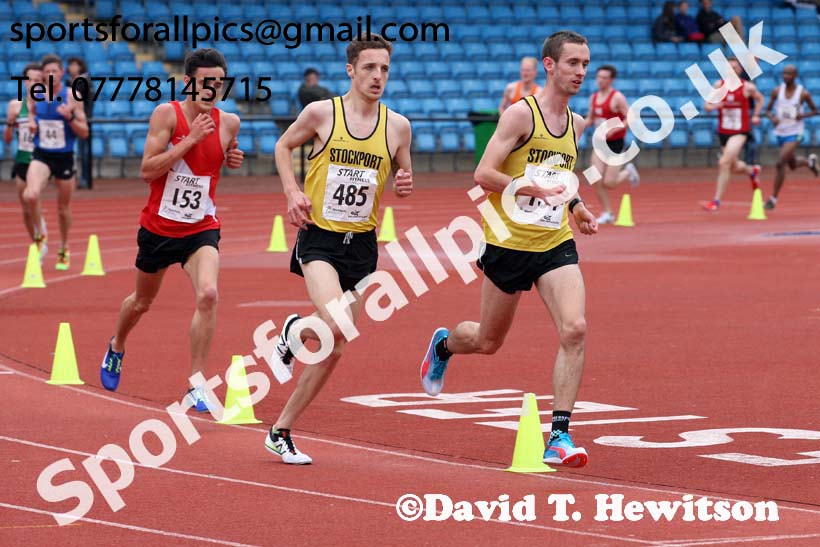 Senior mens 5000 metres, Northern Senior and Under-20s Champs., SportsCity, Manchester. Photo: David T. Hewitson/Sports for All Pics